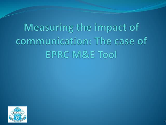 Measuring Communications Impact at ...