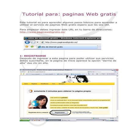 guia para paginas web gratis
