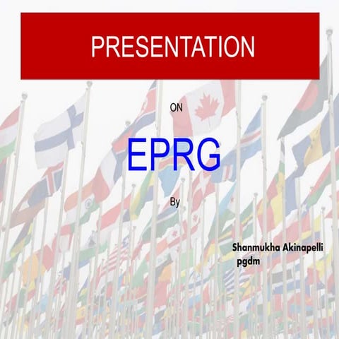 Eprg- International Marketing technique.