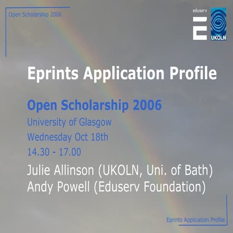 Eprints Application Profile