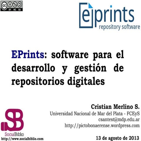 EPrints: software para el desarrollo y gestión de repositorios ...