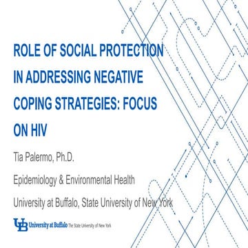 The Role of Social Protection in Addressing Negative Coping Strategies: Focus...