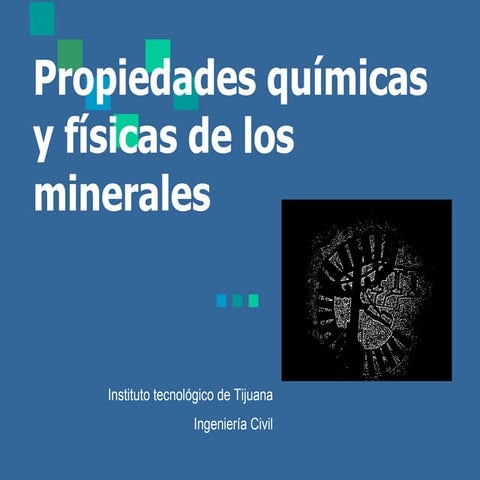 propiedades fisicas y quimicas de minerales