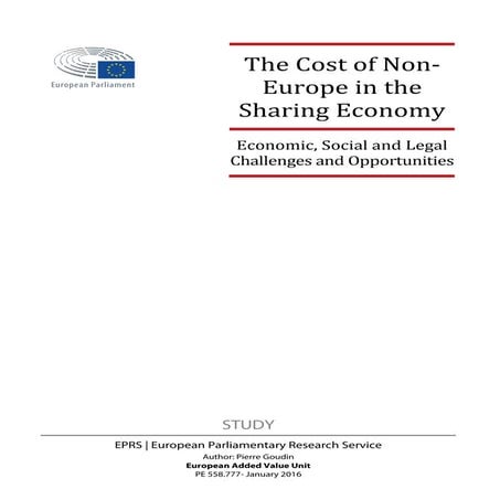 The Cost of NonEurope in the Sharing Economy