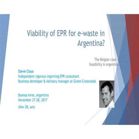 Jornada Técnica sobre Responsabilidad Extendida del Productor - Steve Claus - E-Waste