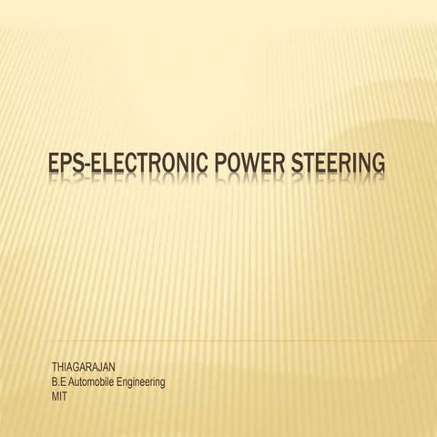 Eps-Electronic power steering