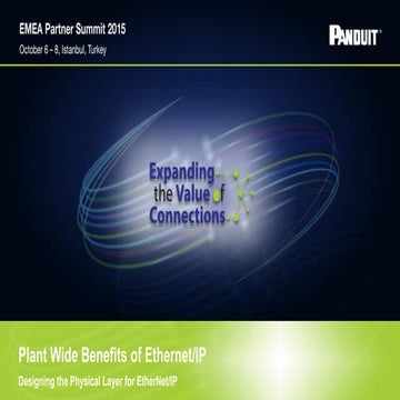 Plant Wide Benefits of Ethernet IP