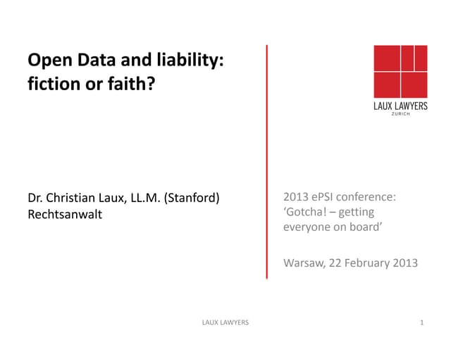 Christian Laux on Liability