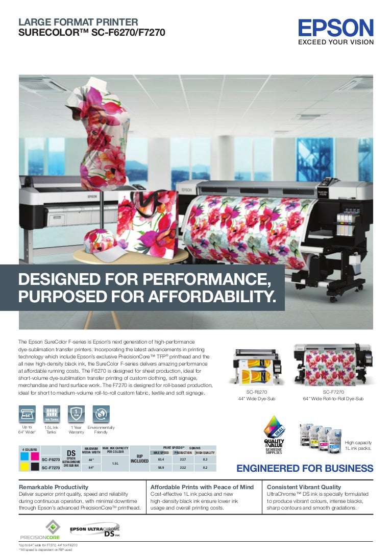 Mesin Printing Kain Epson SCF6270/F7270