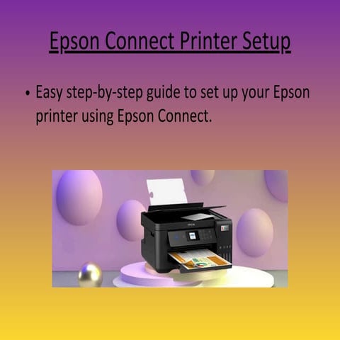 Epson Connect Printer Setup - epson connect | PDF