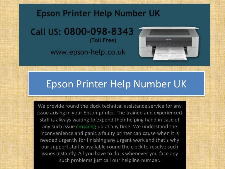 Epson printer help uk