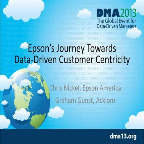 Epson’s Journey Towards  Data-Driven Customer Centricity