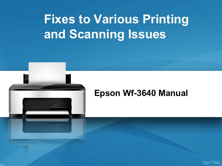 Epson wf 3640 manual