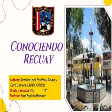 CONOCIENDO RECUAY PPT