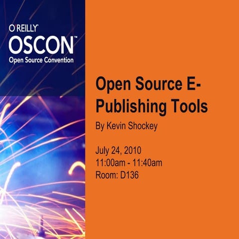 Open Source E-Publishing Tools