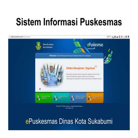 Sistem Informasi Manajemen Puskesmas dengan e-puskesmas 