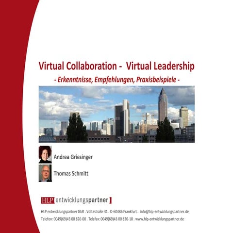 Virtual Collaboration - Virtual Leadership
