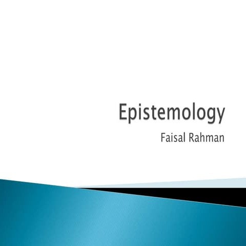 Epistemology