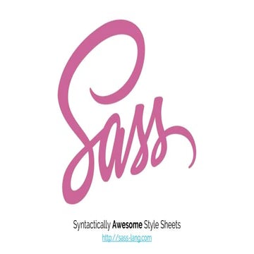 Sass  - Preprocesador de CSS