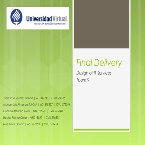 Design of IT Services