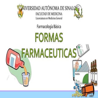 FORMAS FARMACÉUTICAS 