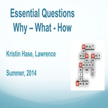 Essential Questions 