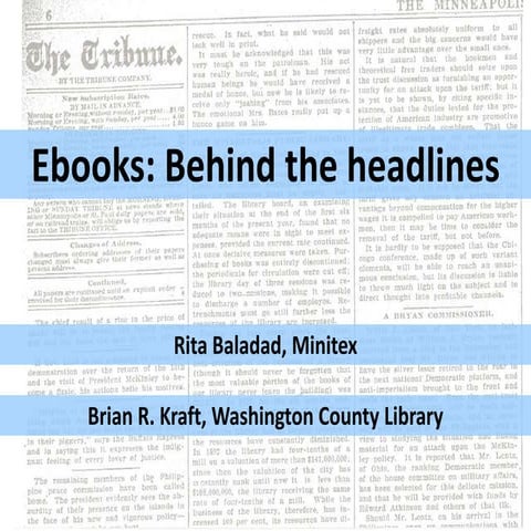 EQS 2012 Ebooks: Behind the Headlines