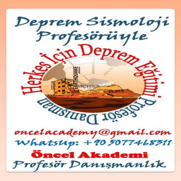 ONCEL AKADEMİ:DEPREM EĞİTİMİ
