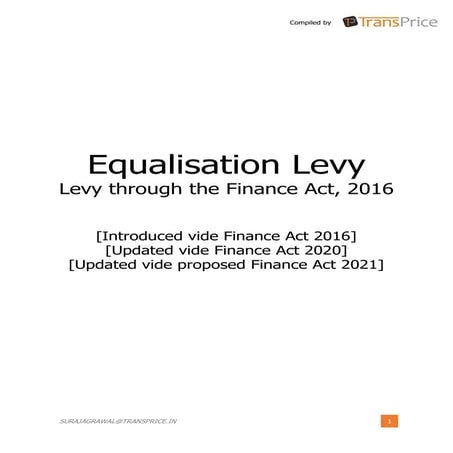 Equalisation Levy India Complete Law
