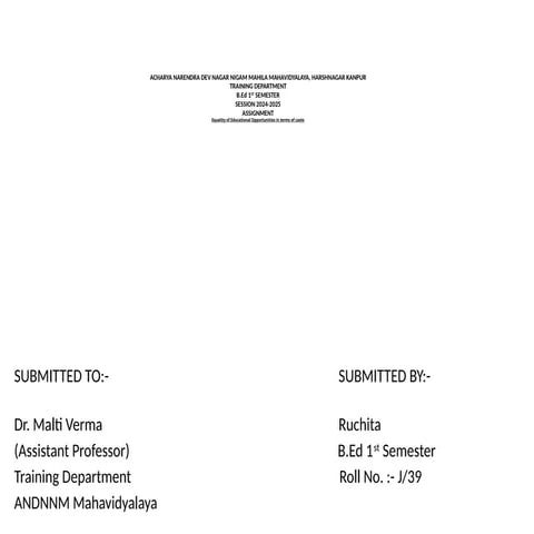 Equality of Educational Opportunities in terms of caste.pptx