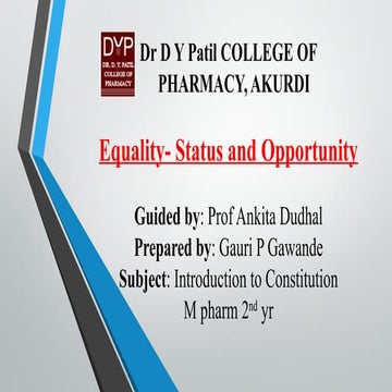 Equality- Status and Opportunity Presentation.pptx