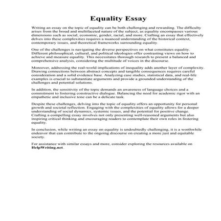 Example Of Example Essays | PDF