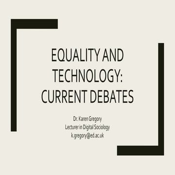 Equality & Technology_Gregory_2018 