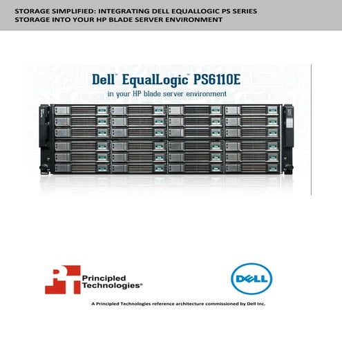 Storage simplified: Integrating Dell EqualLogic PS Series storage into your H...