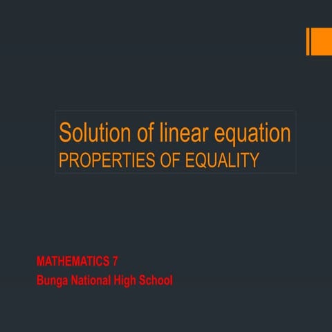 Comprehensive Guide to Solving Linear Equations and Properties of ...
