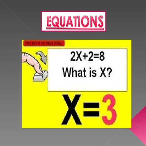 Equations | PPT