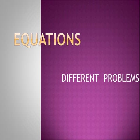 Equations 1 | PPT