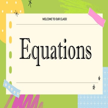 Theory of Equation | PPT