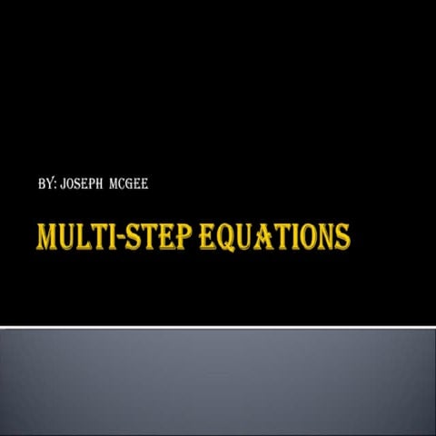 Equations powerpoint