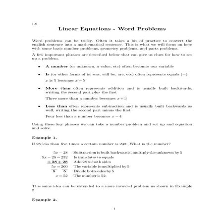 Equations problems