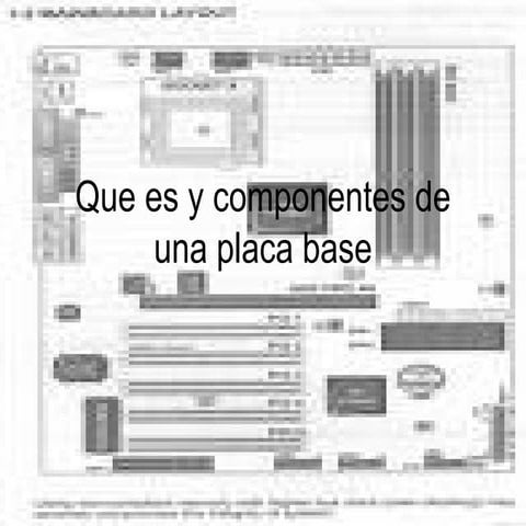 E:\Que Es Y Componentes De Una Placa Base