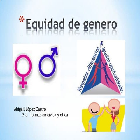 Equidad de genero 