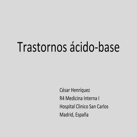 Equilibrio Acido Base