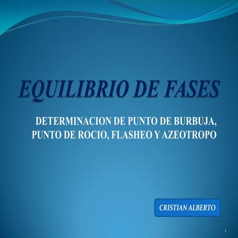 Equilibrio de fases