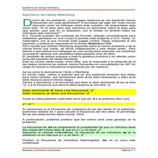 Equilibrio de hardy -weinberg
