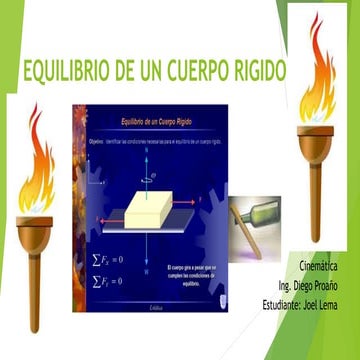 Equilibrio de un cuerpo rigido | PPTX