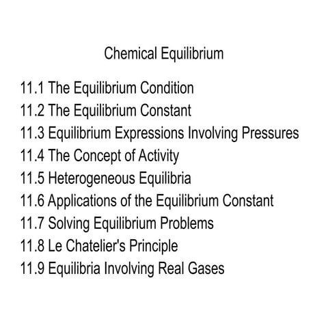 Chemistry ICE Box Equilibrium Problems | PPT