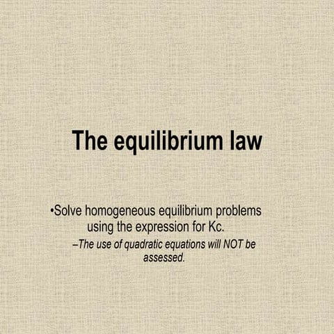 Equilibrium kc calculations