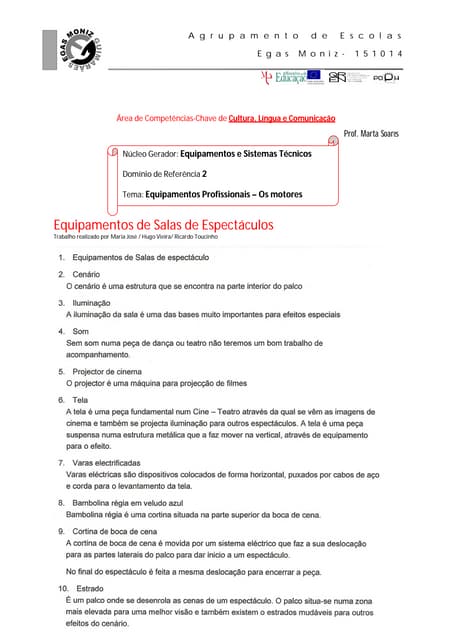 Equipamentos e Sistemas Técnicos dr2