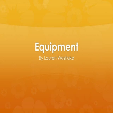 Equipment List 